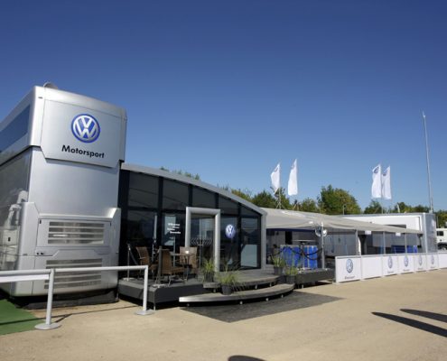 Exterior VW Motorsport Hospitality trailer