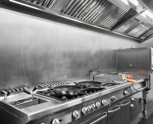 VW Motorsport Hospitality catering kitchen