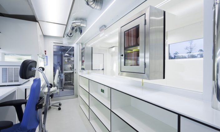 Interior reference Fraunhofer Institut Labor der Zukunft medical vehicle