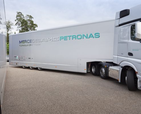 Mercedes AMG Petronas Racetrailer