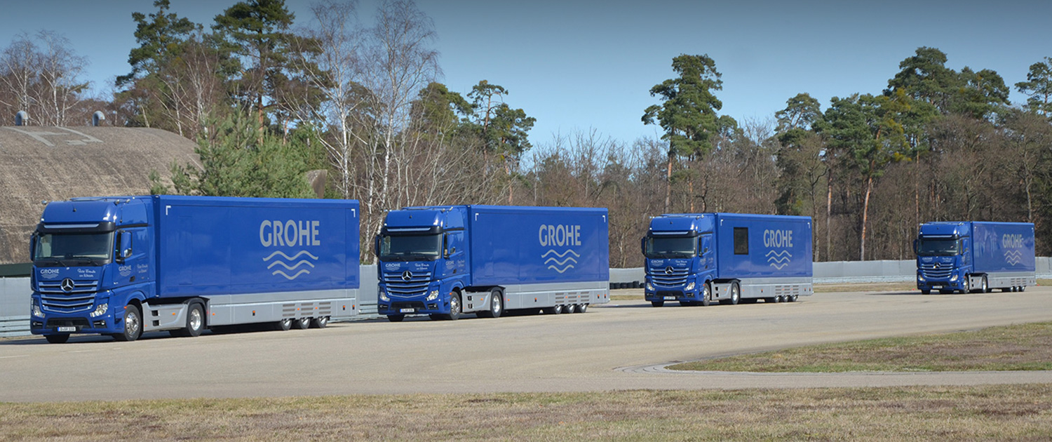 Reference example of Grohe custom trailers